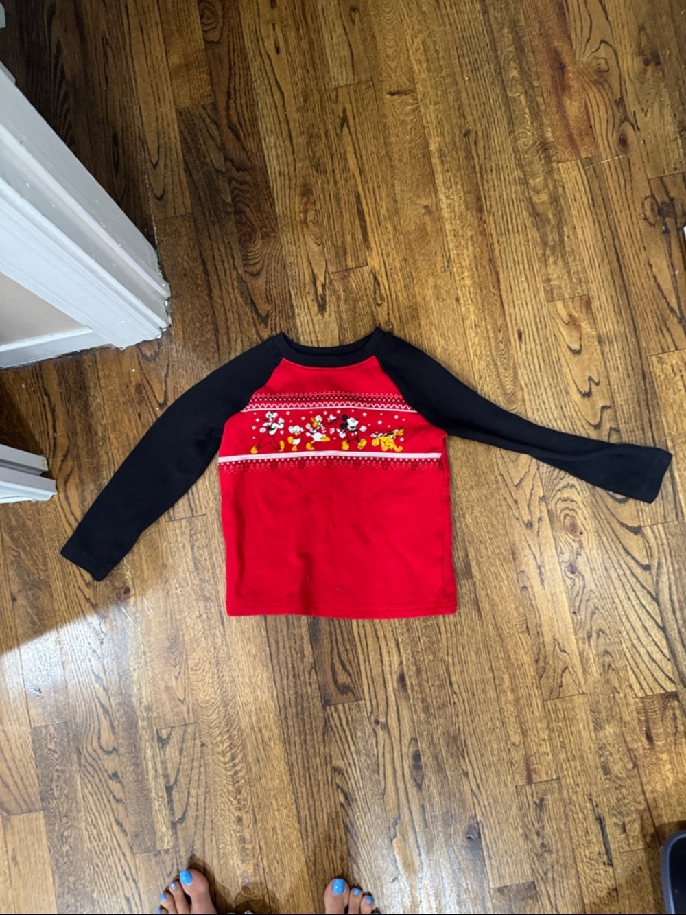 jumping beans Red and Black Long-Sleeve Tee with Holiday Characters
